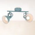 BRILONER - Deckenlampe Vintage schwenkbar, E14 Fassung, max. 40 Watt, Deckenleuchte, Lampe, Wohnzimmerlampe, Schlafzimmerlampe, Küchenlampe, Deckenstrahler, 30,4x10x18,1 cm, Mint-Weiß