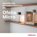 Zafferano, Ofelia Micro Lampe, Kabellose, Wiederaufladbare Tischlampe mit Touch Control, Auch für den Außenbereich Geeignet, Dimmer, 2200-3000 K, Höhe 20 cm, Farbe Dunkelgrau