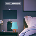 Lampenschirm Aus Stoff Lampenabdeckung Lampenschirmabdeckung E14 Schutzhülle Für Tischlampe Wandlampenschirm Hängelampe Ersatzlampenschirm Trommellampenschirm Blau