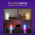 ANTENLICHT RGB Stehlampe Wohnzimmer Dimmbar 155 cm LED Stehleuchte mit Musik Sync, Farbwechsel Standleuchte, Eckleuchte, RGB Lampe für Wohnzimmer, Schlafzimmer, Spielzimmer, Fernbedienung/App Control