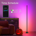 Ustellar LED Stehlampe Wohnzimmer, Smart RGB+ICW LED Standleuchte Dimmbar, Ecklampe mit Fernbedienung und APP, 16 Millionen Farben & Musikmodi, DIY-Modus, Timing-Funktion für Schlafzimmer Gaming