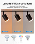 Gr4tec Deckenstrahler 4 Flammig, Modern Deckenleuchte Strahler Schwenkbar, Schwarz Deckenlampe Spot GU10, Metall Spotbalken Deckenspot für Küche Flur Büro Schlafzimmer (Ohne Leuchtmittel)