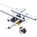 Homefire LED Deckenlampe Küche Deckenleuchte: Modern Küchenlampe Schwarz 24W Wohnzimmerlampe Anpassbare Form Design 3000K Warmweiß Licht Deckenbeleuchtung für Schlafzimmer Flur