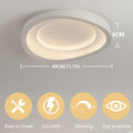 HTsilphelene Moderne Deckenleuchte, Dimmbare 3000K-6500K Deckenlampe Schlafzimmer, Minimalistische Kreativitätsform Lampe Deckenlampe für Wohnzimmer Schlafzimmer Küche Flur (D 40CM)