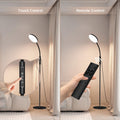 Mojimdo Stehlampe 20000 Lux Tageslichtlampe - Flexible, dimmbare LED Lichttherapielampe mit 5 Farben, 10 Helligkeitsstufen und Timer - Ideal für Schlafzimmer, Wohnzimmer und Büro - Schwarz