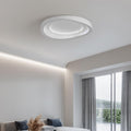 HTsilphelene Moderne Deckenleuchte, Dimmbare 3000K-6500K Deckenlampe Schlafzimmer, Minimalistische Kreativitätsform Lampe Deckenlampe für Wohnzimmer Schlafzimmer Küche Flur (D 40CM)