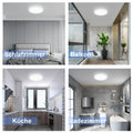 cupgow LED Badezimmerlampe Deckenleuchte Flur - Rund Flurlampe 18W Deckenlampe Kaltweiss 5000K IP44 Ø23cm für Schlafzimmer Küche Balkon