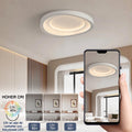HTsilphelene Moderne Deckenleuchte, Dimmbare 3000K-6500K Deckenlampe Schlafzimmer, Minimalistische Kreativitätsform Lampe Deckenlampe für Wohnzimmer Schlafzimmer Küche Flur (D 40CM)