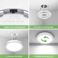 zemty 18W Deckenlampe LED Deckenleuchte Flach mit 3W Nachtlicht, 2100LM 3000K/3500K/4000K/5000K/6500K Wählbar Rund Badezimmer Lampe, Ø22x2.1 cm Ultra Dünn Modern Badlampe für Schlafzimmer Flur Küche