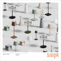 SIGOR Nuindie 2.0 - Dimmbare LED Akku-Tischlampe Indoor & Outdoor, IP54 spritzwassergeschützt, Höhe 38 cm, aufladbar mit USB-C, 12 h Leuchtdauer, sonnengelb