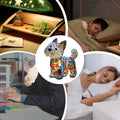 Wpsagek LED Tischlampe - Tischlampe Mit Dackel Design Aus Kunstharz Für Schlafzimmer & Wohnzimmer,Wiederaufladbare LED Ambiente Lampe Mit Akku Für Nachttisch Beleuchtung