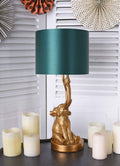 Tischleuchte Elefant Gold Tischleuchte Tierfigur Jungle Lampe (ohne Leuchtmittel) Leuchte 52cm cw255 Palazzo Exklusiv