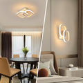 SENQIU 2 Stücke LED Deckenleuchte, 22W Modern Quadratisch LED Deckenlampe, Deckenleuchten Weiße aus Aluminium für Wohnzimmer Schlafzimmer Küche, Warmweiß 3000K