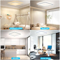 RDGOOD LED Deckenleuchten Dimmbar mit Fernbedienung, 18W 1800lm Deckenlampe led Dimmbar 3000-6500K, Flach Panel Für Schlafzimmer Wohnzimmer Kinderzimmer Flur Küche Keller Diele Balkon 22 * 22x2,5cm
