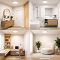 LQWELL LED Deckenleuchte Ultra Dünn Weiß 22cm 18W 1980lm 6000K