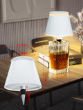 LED Tischlampe Kabellos, Dimmbare 4000Mah Tischleuchte Akku, 3 Farbtemperatur, Touch Lampe Mit USB-C Aufladbar, Fernbedienung Timer Nachttischlampen, Outdoor, Schlafzimmer, Esstisch, Camping, Weiß