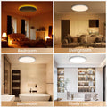 Tyreses LED Deckenleuchte Dimmbar 24W, Deckenlampe mit Fernbedienung, 1800K Dimmbar Nachtlicht, Panel 3000K-6500K Dimmbar für Schlafzimmer, Kinderzimmer, Wohnzimmer, Flure, Küche,Badezimmer, Ø30cm