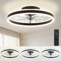 EKDADL 50cm Deckenventilator mit Beleuchtung und Fernbedienung Leise, Dimmbar Deckenlampe mit Ventilator, Modern Deckenleuchte Ventilator mit Licht für Schlafzimmer Wohnzimmer, Umkehrbaren DC Motor