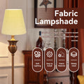 Lampenschirme für Tischlampen, Kronleuchterschirme im 6er-Set, Lampenschirm aus Stoff, kleine Lampenschirme zum Aufstecken von Glühbirnen für E14-Kronleuchterlampenschirm