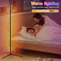 CS COSDDI LED Stehlampe Smart, LED Stehlampe Wohnzimmer, 150cm Stehlampe Dimmbar mit Fernbedienung und APP, 16 Millionen Farben, Musikmodi, DIY-Modus & Timing, Ecklampe Smart für Schlafzimmer, Gaming