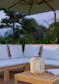 EGLO LED Tischlampe solar Marliano, Solarlampe außen für Garten und Terrasse, Deko Rattan Balkon, Außenbeleuchtung Boho, Windlicht outdoor Rattan, IP44