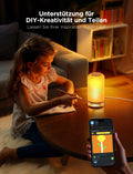 Govee LED Tischlampe, Nachttischlampe Touch Dimmbar RGBICWW, Steuerung von Alexa mit 64 Szenenmodi, 500 Lumen, Funktioniert mit Matter, 2700-6500k, für Wohnzimmer und Schlafzimmer