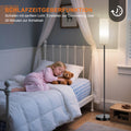FRIDEKO HOME Stehlampe Wohnzimmer Modern,LED Standleuchte RGB Dimmbar,Stehlampe mit Fernbedienung für Büro Schlafzimmer,Schwarz