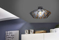 EGLO Deckenlampe Carlton 6, 1 flammige Deckenleuchte Vintage, Industrial, Retro, Wohnzimmerlampe aus Stahl in Schwarz, Kupfer, Küchenlampe, Flurlampe Decke mit E27 Fassung
