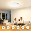 Deckenlampe LED Deckenleuchte Flach 48W, Deckenleuchte Schlafzimmer 4000K 4800LM, IP44 Wasserfest Badezimmer Lampe für Bad Flur Wohnzimmer Balkon Küche Keller Lampe, 30CM