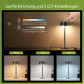 Philips Tischlampe Kabellose 2 Stück, Portable LED Akku Tischleuchte mit 2 stufig höhenverstellbar, Touch Stufenlos Dimmbar Nachtlicht, Wasserdicht für Schlafzimmer, Schwarz