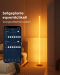 RGB LED Stehlampe Wohnzimmer Dimmbar 170cm mit Fernbedienung & APP, 16 Millionen Farben, 300 Szenenmodi, Musik-Sync, DIY-Modus & Timing, LED Standleuchte für Wohnzimmer, Schlafzimmer, Gaming-Raum