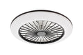 HSL LED-Deckenleuchte mit Ventilator Ø 45,5cm, Deckenventilator mit Lampe, Stufenlos Lüftungsgeschwindigkeiten, mühelose Lichtdimmung, mit Fernbedienung, 2700-6500K, 4300Lm, Klimagerät