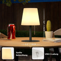 FUYO LED Akku Outdoor Tischlampe mit 8 Farben Dimmbar Kabellos Tischleuchte Tragbare Farbwechsel Nachtlicht Lampe für außen garten schlafzimmer camping ostern dekoration