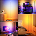 Ustellar LED Stehlampe Wohnzimmer, Smart RGB+ICW LED Standleuchte Dimmbar, Ecklampe mit Fernbedienung und APP, 16 Millionen Farben & Musikmodi, DIY-Modus, Timing-Funktion für Schlafzimmer Gaming