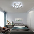 Comely LED Deckenleuchte Dimmbar, 45W Dimmbare Deckenlampe mit Fernbedienung Farbwechsel, 3000-6500K Kreative Blütenblatt Design LED Lampen Deckenleuchte für Küche Schlafzimmer Balkon Esszimmer, Weiß