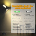 LED Stehlampe Wohnzimmer Dimmbar, 42W 3600LM Deckenfluter mit Leselampe, Fernbedienung & Touchsteuerung, 1-Minuten-Installation, Stehlampe Modern für Wohnzimmer, Büro, Esszimmer, Schlafzimmer(Schwarz)