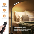 Ehaho Dimmbar LED Stehlampe Schwarz | Leselampe Stehleuchte mit Fernbedienung | Warmweiss Neutralweiss Kaltweiss | Modern Standleuchten für Schlafzimmer Wohnzimmer Büro