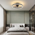 EKDADL 50cm Deckenventilator mit Beleuchtung und Fernbedienung Leise, Dimmbar Deckenlampe mit Ventilator, Modern Deckenleuchte Ventilator mit Licht für Schlafzimmer Wohnzimmer, Umkehrbaren DC Motor