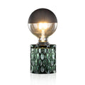 Pauleen 48023 Crystal Magic Tischleuchte max. 20W Tischlampe für E27 Lampen Nachttischlampe Grün 230V Glas ohne Leuchtmittel