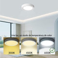 Yexati 6 Stück Deckenlampe LED Deckenleuchte Flach Rund 15W 6500K 1620LM IP44 Wasserfest Modern Badezimmer Lampe, Badlampe Decke Küchenlampe Weiß für Küche Bad Schlafzimmer Flur Balkon Keller Ø17cm