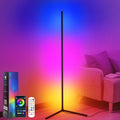 CS COSDDI LED Stehlampe Smart, LED Stehlampe Wohnzimmer, 150cm Stehlampe Dimmbar mit Fernbedienung und APP, 16 Millionen Farben, Musikmodi, DIY-Modus & Timing, Ecklampe Smart für Schlafzimmer, Gaming
