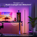 Nanoleaf Matter Smart Stehlampe Wohnzimmer, RGB IC LED Floor Lamp Dimmbar, Musik Sync, Dynamische Gradient Szenen, 1700lm, App & Sprachsteuerung (Funktion mit Alexa, Apple), Schlafzimmer Gaming Deko