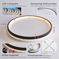 SEATAIN LED Deckenleuchte 3000K warmes Licht Schlafzimmerlampe, 30W 30cm rund schwarz Aushöhlen Design „Vogelnest“ Deckenlampe Schlafzimmer, 3000lm Nicht dimmbar
