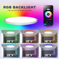 OTREN Led Deckenleuchte Dimmbar, 36W Deckenlampe RGB Farbwechsel mit Fernbedienung, 3240LM Rund Flach Lamp für Badezimmer Kinderzimmer Wohnzimmer Schlafzimmer, Ø30CM