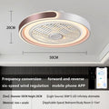 ASJK Deckenlampe mit Ventilator, 72 W, 7200 lm Leise Moderne Led Mit Fernbedienung Timer Ventilator Deckenleuchte Ventilatorlicht Für Wohnzimmer Schlafzimmer, Kaffee