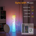 ANTENLICHT RGB Stehlampe Wohnzimmer Dimmbar 155 cm LED Stehleuchte mit Musik Sync, Farbwechsel Standleuchte, Eckleuchte, RGB Lampe für Wohnzimmer, Schlafzimmer, Spielzimmer, Fernbedienung/App Control
