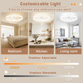 VOLISUN Deckenventilator mit Beleuchtung und Fernbedienung, 6 Windstufen und Dimmbar, Moderner Deckenlampe mit Ventilator, Leiser LED Deckenventilator für Schlafzimmer Wohnzimmer (Weiß, 50CM)