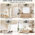 EKDADL 50cm Deckenventilator mit Beleuchtung und Fernbedienung Leise, Dimmbar Deckenlampe mit Ventilator, Modern Deckenleuchte Ventilator mit Licht für Schlafzimmer Wohnzimmer, Umkehrbaren DC Motor