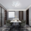 Comely Deckenlampe, LED Deckenleuchte 60W 6750lm, Kaltes Weiß 6500K Moderne Blütenblatt Design Deckenlampe für Wohnzimmer Küche Schlafzimmer Esszimmer, Dia 60cm