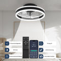 Nalezuns Ventilator Deckenleuchte,LED Deckenventilator mit Beleuchtung,3 Farbtemperatur und 6 Geschwindigkeiten Deckenventilator mit Lampe,Fernbedienung Leise Dimmbar Ventilator Deckenlampe